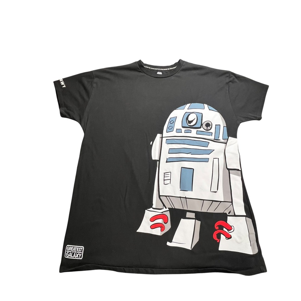 Star Wars R2-D2 Graphic T-Shirt Black MTFBWY Greatest Galaxy XL